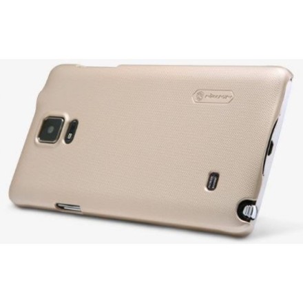 Накладка пластиковая Nillkin Frosted Shield для Samsung Galaxy Note 4 N910 золотая