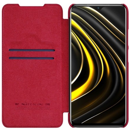 Чехол-книжка Nillkin Qin Leather Case для Xiaomi Poco M3 Красный
