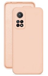Накладка силиконовая Silicone Cover для Xiaomi Mi 10T / Xiaomi Mi 10T Pro пудровая