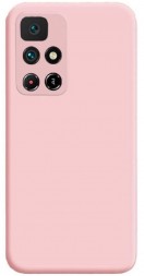 Накладка силиконовая Silicone Cover для Xiaomi Redmi Note 11 5G / Note 11T / Poco M4 Pro 5G розовая