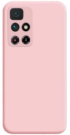 Накладка силиконовая Silicone Cover для Poco M4 Pro 5G / Xiaomi Redmi Note 11S 5G розовая