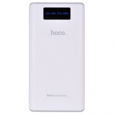 Аккумулятор HOCO B3 White 20000mAh внешний универсальный (белый)