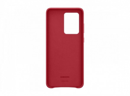 Накладка Samsung Leather Cover для Samsung Galaxy S20 Ultra G988 EF-VG988LREGRU красная
