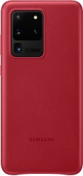 Накладка Samsung Leather Cover для Samsung Galaxy S20 Ultra G988 EF-VG988LREGRU красная