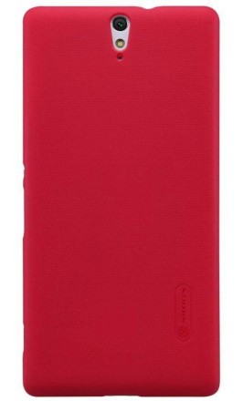 Накладка пластиковая Nillkin Frosted Shield для Sony Xperia C5 Ultra красная