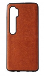 Накладка Original силиконовая для Xiaomi Mi Note 10 (CC9 Pro) под кожу коричневая