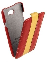 Чехол Melkco для HTC One X Red/Yellow