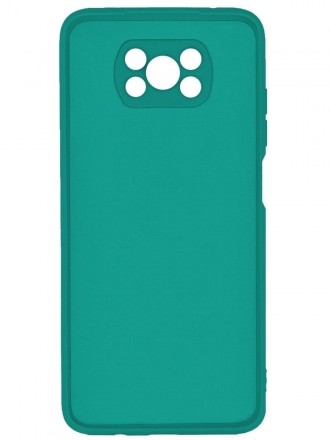 Накладка силиконовая Silicone Cover для Poco X3 NFC / Poco X3 Pro бирюзовая