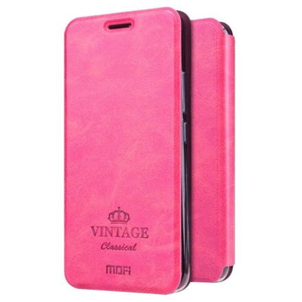 Чехол-книжка Mofi Vintage Classical для Meizu M5/M5 mini розовый