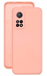 Накладка силиконовая Silicone Cover для Xiaomi Mi 10T / Xiaomi Mi 10T Pro розовая