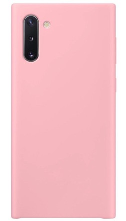 Накладка силиконовая Silicone Cover для Samsung Galaxy Note 10 N970 розовая