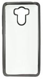 Накладка силиконовая для Xiaomi Redmi 4 / Redmi 4 Pro прозрачная с серой окантовкой