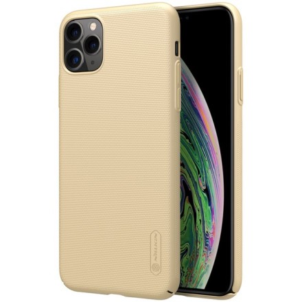 Накладка пластиковая Nillkin Frosted Shield для iPhone 11 Pro Max золотая