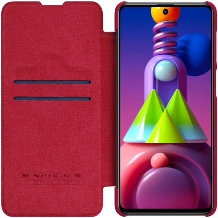 Чехол-книжка Nillkin Qin Leather Case для Samsung Galaxy M51 M515 Красный