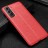 Накладка силиконовая для Samsung Galaxy S21 FE G990 под кожу красная