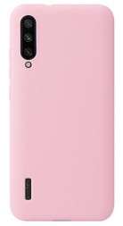 Накладка силиконовая Soft Touch ультратонкая для Xiaomi Mi 9 Lite/Mi CC9/Mi A3 Lite розовая