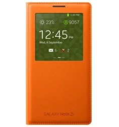 Чехол Flip Cover S-View для Samsung Galaxy Note3 N900/9005 оранжевый