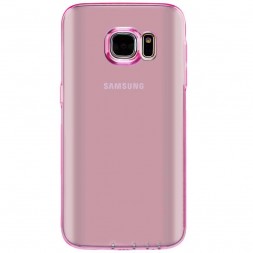 Накладка силиконовая для Samsung Galaxy S7 G930 прозрачно-розовая
