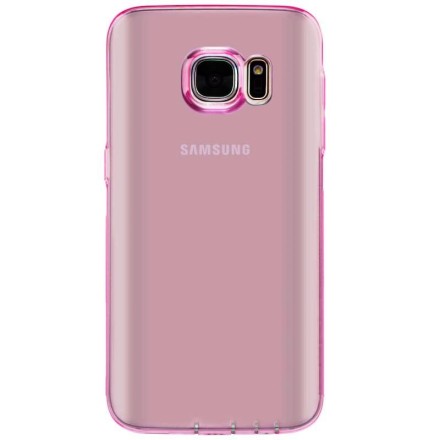 Накладка силиконовая для Samsung Galaxy S7 G930 прозрачно-розовая