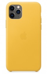 Накладка Apple Leather Case для iPhone 11 Pro MWYA2ZM/A Лимонный сироп