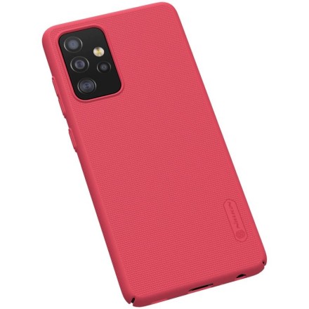 Накладка пластиковая Nillkin Frosted Shield для Samsung Galaxy A52 A525 красная