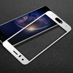 Защитное стекло для Huawei Honor 9 полноэкранное белое 5D