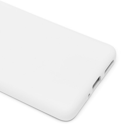 Накладка силиконовая Silicone Cover для Xiaomi 12 / Xiaomi 12X / Xiaomi 12S белая