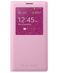 Чехол Flip Cover S-View для Samsung Galaxy Note3 N900/9005 светло-розовый