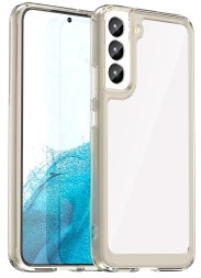 Накладка пластиковая для Samsung Galaxy S23 S911 с силиконовой окантовкой серая