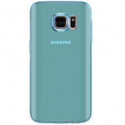 Накладка силиконовая для Samsung Galaxy S7 G930 прозрачно-синяя