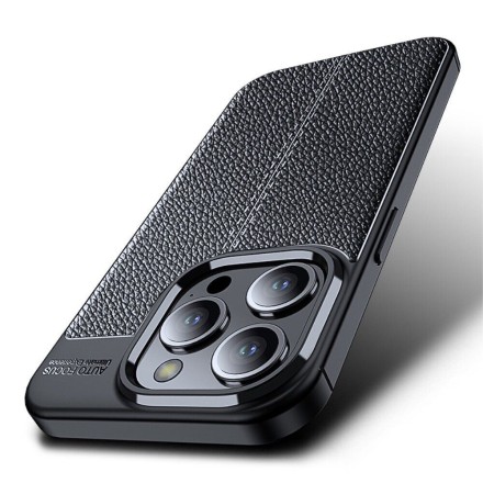 Накладка силиконовая для iPhone 15 Pro под кожу черная