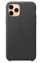 Накладка Apple Leather Case для iPhone 11 Pro MWYE2ZM/A Чёрная
