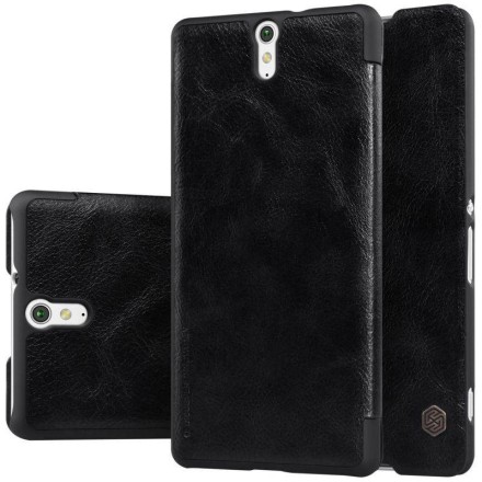 Чехол-книжка Nillkin Qin Leather Case для Sony Xperia C5 Ultra чёрный