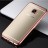 Накладка силиконовая для Samsung Galaxy A5 (2017) A520 прозрачная с розовой окантовкой