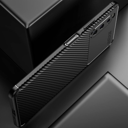 Накладка силиконовая для Sony Xperia 10 IV (Sony Xperia 10 4) под карбон черная