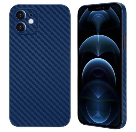 Накладка пластиковая ультратонкая Carbon Ultra Slim для iPhone 11 синяя