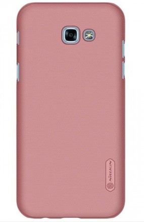 Накладка пластиковая Nillkin Frosted Shield для Samsung Galaxy A5 (2017) A520 розовая
