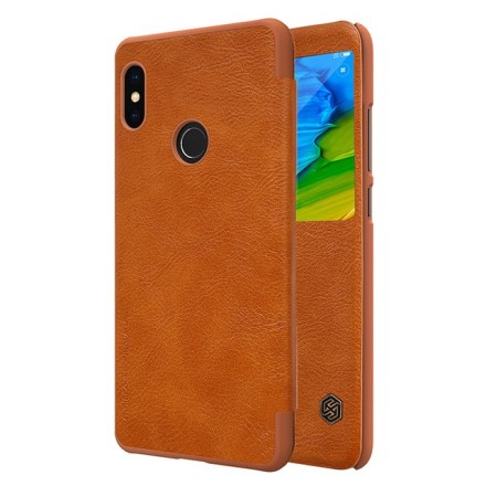 Чехол Nillkin Qin Leather Case для Xiaomi Redmi Note 5 / Note 5 Pro коричневый