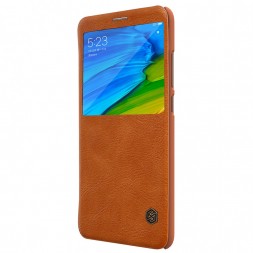 Чехол Nillkin Qin Leather Case для Xiaomi Redmi Note 5 / Note 5 Pro коричневый