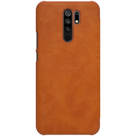 Чехол Nillkin Qin Leather Case для Xiaomi Redmi 9 коричневый