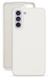 Накладка силиконовая Silicone Cover для Samsung Galaxy S22 Plus S906 белая