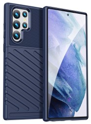 Накладка силиконовая Thunder Series для Samsung Galaxy S23 Ultra S918 синяя