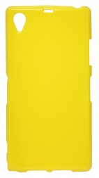 Накладка силиконовая для Sony Xperia Z1 глянцевая желтая