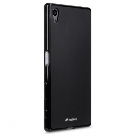 Накладка Melkco Poly Jacket силиконовая для Sony Xperia Z5 Premium Black Mat (черная)