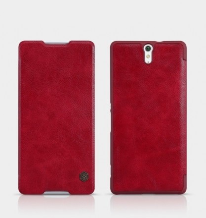 Чехол-книжка Nillkin Qin Leather Case для Sony Xperia C5 Ultra красный
