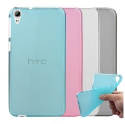 Накладка силиконовая для HTC Desire 826 прозрачно-черная