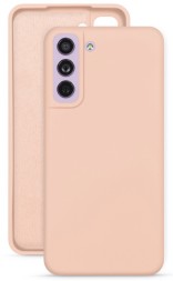 Накладка силиконовая Silicone Cover для Samsung Galaxy S22 Plus S906 пудровая