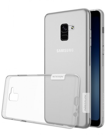Накладка силиконовая Nillkin Nature TPU Case для Samsung Galaxy A8 (2018) A530 прозрачная
