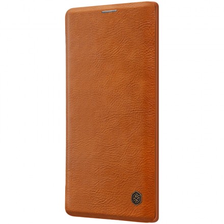Чехол Nillkin Qin Leather Case для Samsung Galaxy Note 10 Plus N975 коричневый