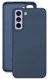 Накладка силиконовая Silicone Cover для Samsung Galaxy S22 Plus S906 синяя
